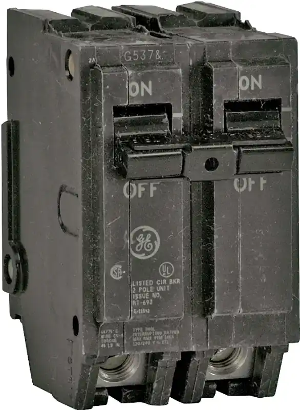 Instant Buy ABB Industrial Solutions ReliaHome Series THQL2160A Miniature Circuit Breaker, 60 A, 2-Pole, 120/240 VAC, Plug-In