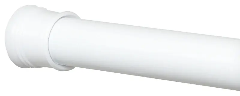 Zenna Home TwistTight Series 512W/502W Shower Stall Rod, 40 in L Adjustable, 1 in Dia Rod, Steel Final Sale