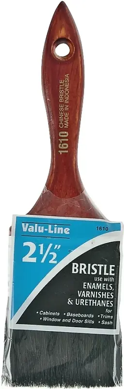 Best Price Linzer 1610-2.5 Varnish/Wall Brush, 2-1/2 in W, 2-1/4 in L Bristle, China Bristle, Varnish Handle