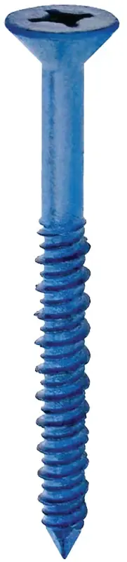 Price Drop Cobra Anchors 636J Screw, 1/4 in Thread, 4 in L, Flat Head, Phillips, Robertson Drive, Steel, Fluorocarbon-Coated, 25 PK