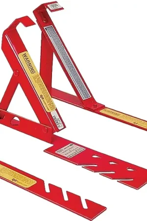 Genuine Qualcraft 2501 Fixed Roof Bracket, Adjustable, 10 in L x 2 in W Dimensions, Steel, Red, Powder-Coated