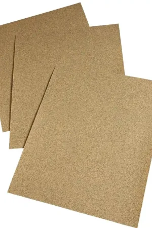 3M 02114 Sandpaper Sheet, Gold, 11 in L, 9 in W, Medium, 100 Grit, Aluminum Oxide Abrasive, Paper Backing Shop Now