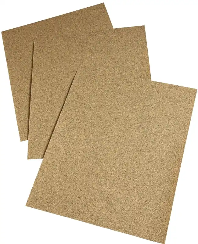3M 02114 Sandpaper Sheet, Gold, 11 in L, 9 in W, Medium, 100 Grit, Aluminum Oxide Abrasive, Paper Backing Shop Now