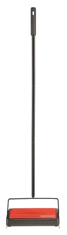 Affordable Bissell Refresh 2483 Carpet and Floor Manual Sweeper, 9-1/2 in W Cleaning Path, Orange