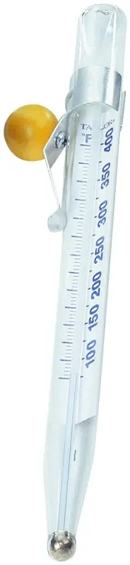 Taylor 5978 Multi-Use Candy/Deep Fry Thermometer, 100 to 400 deg F, Analog Display, White Bargain