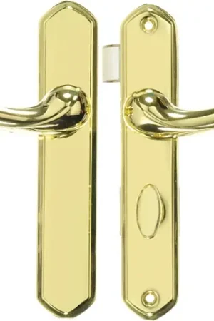 Wright Products VCA112PB Door Latch Set, Metal, Brass, 3/4 to 1-1/4 in Thick Door Trending