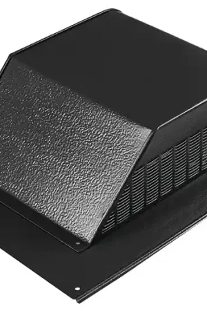 Final Sale Master Flow SSB960ABL Roof Louver, 18 in L, 20-1/2 in W, Aluminum, Black, Pack of 8