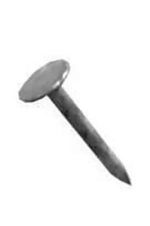 Budget ProFIT 0132179 Hand Drive Roofing Nail, 3 in L, Flat Head, 11 ga, Steel, 25 lb