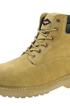 Diamondback 1-8 Work Boots, 8, Extra Wide W, Tan, Suede Leather, Lace-Up, With Lining Top Rated