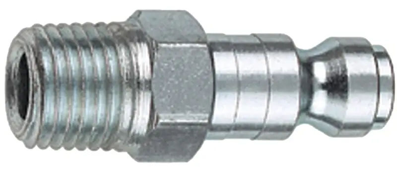 Crafted Tru-Flate 12-125 Hose Plug, T-Style, 1/4 in, MNPT, Steel
