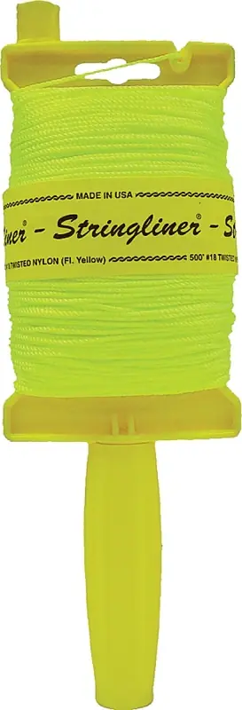 Stringliner 11712 Line Reel, 500 ft L Line, Fluorescent Yellow Line High Quality