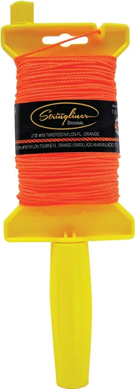 Stringliner 11706 Line Reel, 500 ft L Line, Fluorescent Orange Line Order Now