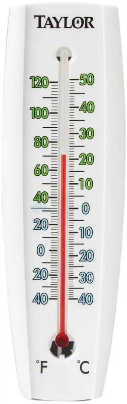 Taylor 5153/5301 Thermometer, 1/2 x 2-3/8 x 7-5/8 in Dimensions, -40 to 120 deg F Fresh Stock