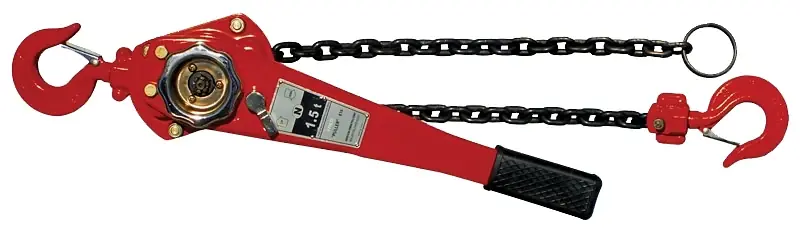 Acorn Hardware 600 Series 615 Chain Puller, 1.5 ton, 5 ft H Lifting, 15-3/16 in Between Hooks While Supplies Last