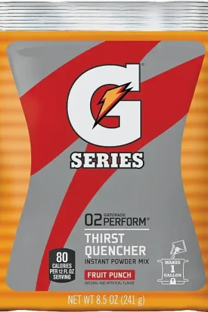 Affordable Gatorade 03808 Thirst Quencher Instant Powder Sports Drink Mix, Powder, Fruit Punch Flavor, 8.5 oz Pack, Pack of 40