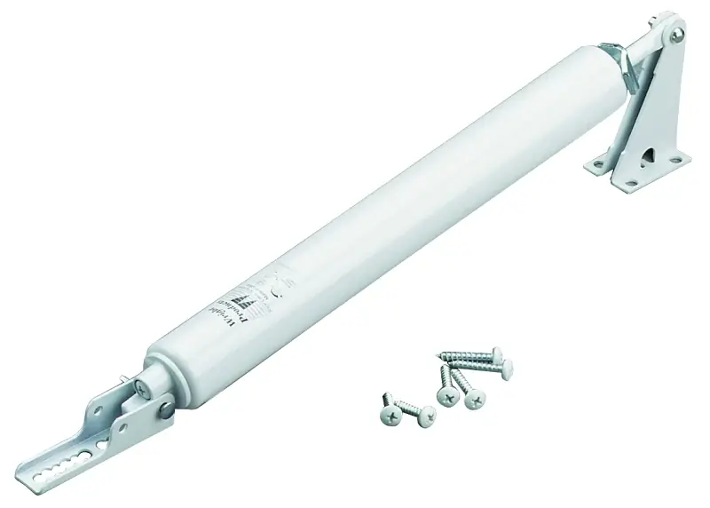 Wright Products V1020WH Pneumatic Door Closer, White, 90 deg Opening, For: Out-Swinging Wood/Metal Doors Must Have