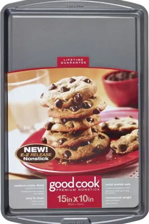 Authentic Goodcook 04021 Cookie Sheet, 15 in L, 10 in W, Steel