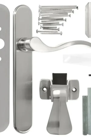 Wright Products VBG115SN Door Lever Lockset, Brass, Satin Nickel, 3/4 to 2 in Thick Door Same Day Shipping