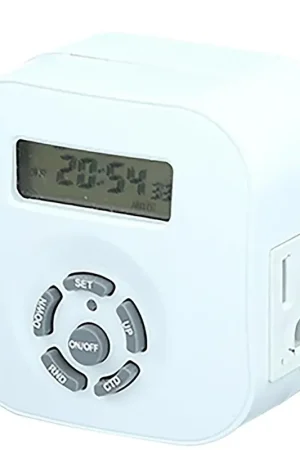Affordable Westek TE55WHB Digital Bar Timer, 15 A, 120 V, 1080 W, 1 -Outlet, 7 On/Off Cycle Per Week Cycle, White