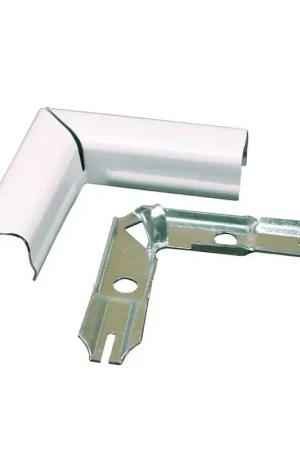 Bargain Wiremold BWH6 Raceway Elbow, Flat, Metal, White