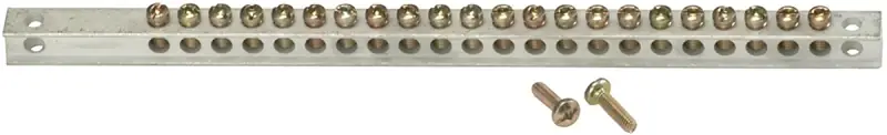 Crafted ABB TGK24CP Ground Bar Kit, 1/2 in L, 24-Terminal, 10 to 12 AWG Aluminum, 4 to 14 AWG Copper Wire
