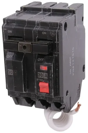 Next Day Delivery ABB THQL2130GFTP Feeder Circuit Breaker, Thermal Magnetic, 30 A, 2-Pole, 120/240 V, Non-Interchangeable Trip, Plug