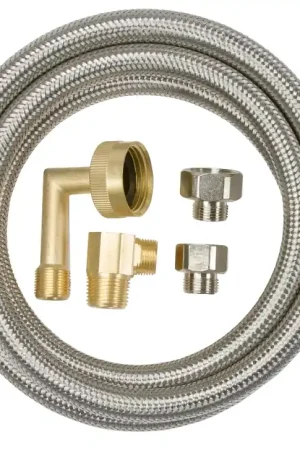 Brand New Keeney PP25860 Dishwasher Supply Line, Stainless Steel, 60 in L Dimensions