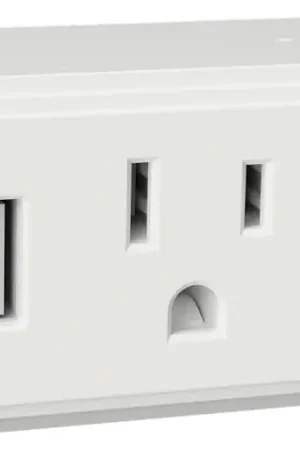 AmerTac Cube Series NL-CUBE-W Outlet Night Light, 3.1 A, 120 V, 1875 W, LED Lamp, Warm White, 1 Lumens, Plastic Fixture Same Day Shipping