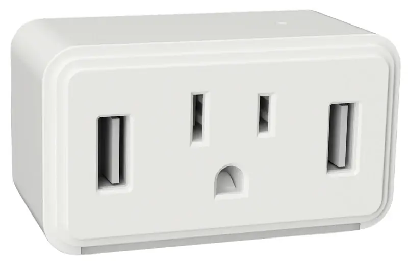 AmerTac Cube Series NL-CUBE-W Outlet Night Light, 3.1 A, 120 V, 1875 W, LED Lamp, Warm White, 1 Lumens, Plastic Fixture Same Day Shipping