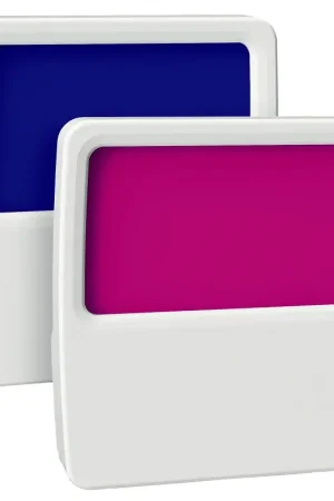 AmerTac Forever-Glo NL-GLOW-2 Panel Night Light, 120 V, 1 W, LED Lamp, 1 Lumens, Blue/Magenta Final Sale