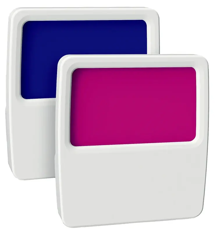 AmerTac Forever-Glo NL-GLOW-2 Panel Night Light, 120 V, 1 W, LED Lamp, 1 Lumens, Blue/Magenta Final Sale