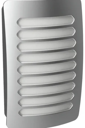 AmerTac Louver Decoplug NL-DPLV-N Night Light, 2.75 in W x 1.35 in D x 4.5 in H Dimensions, Nickel Fixture, 120 V, 0.9 W Flash Sale