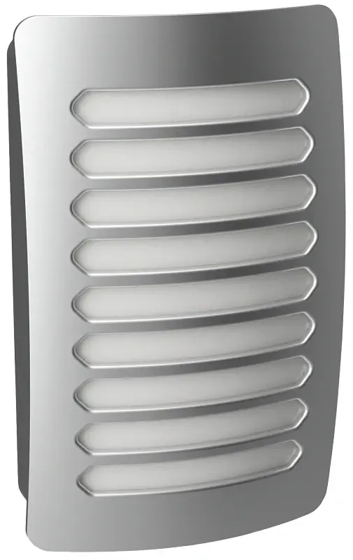 AmerTac Louver Decoplug NL-DPLV-N Night Light, 2.75 in W x 1.35 in D x 4.5 in H Dimensions, Nickel Fixture, 120 V, 0.9 W Flash Sale