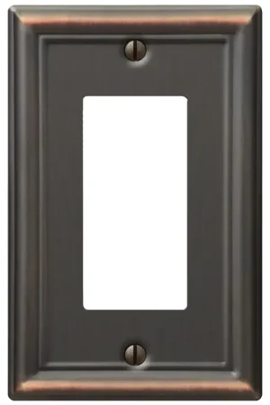 AmerTac 149RDB Switch Wallplate, 1 -Gang, Steel, Aged Bronze, Pack of 4 Today Only