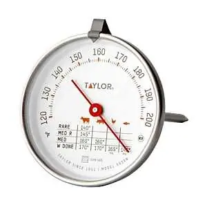 Price Cut Taylor 5939N Leave-In Meat Thermometer, 120 to 212 deg F, Analog Display