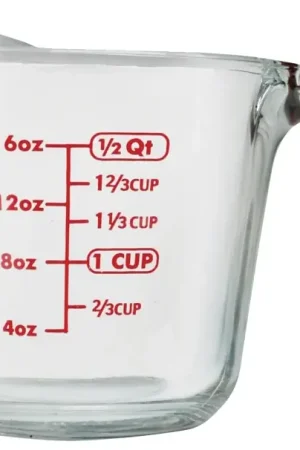 Anchor Hocking 551770L13 Measuring Cup, Glass, Clear 2-Cup, Pack of 4 Express Delivery