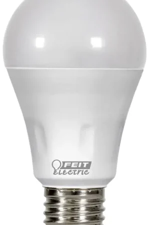 Feit Electric BPA19/B/LASER/LED LED Bulb, General Purpose, A19 Lamp, 40 W Equivalent, E26 Lamp Base, 3000 K Color Temp Free Returns