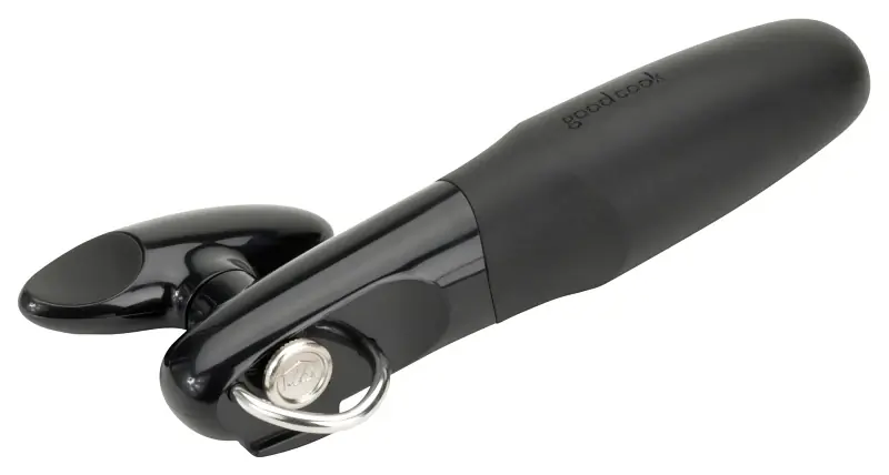 Genuine Goodcook 20434 Can Opener, Ergonomic, Non-Slip Handle, Plastic, Black, Safecut Can