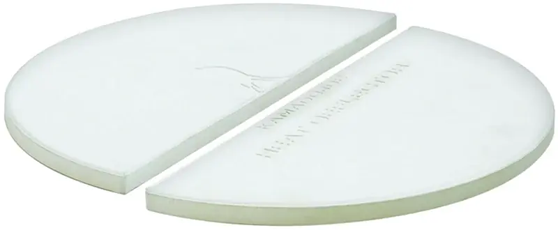 Crafted Kamado Joe CLASSIC JOE KJ-HDP Heat Deflector Plate, Half-Moon, Ceramic, For: Classic 18 in Kamado Grill