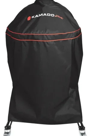 Fresh Stock Kamado Joe Big Joe BJ-GC24BWFS Grill Cover, Polyester, Black