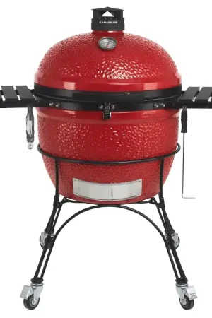 Today Only Kamado Joe Big Joe II BJ24RHC Grill, 452 sq-in Primary Cooking Surface, 1056 sq-in Secondary Cooking Surface, Red