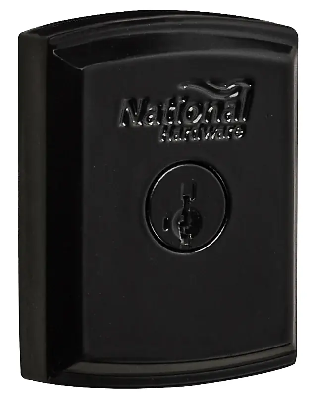 National Hardware N109-080 Gate Lock, Black High Quality