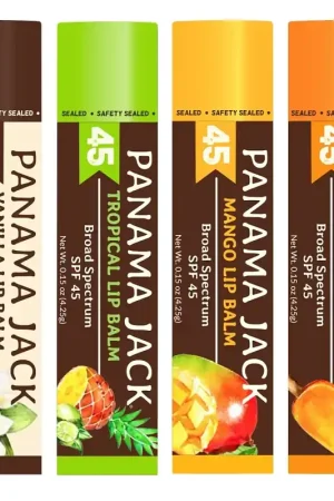 Panama Jack 602-TR Lip Balm, Tropical, 0.15 oz Bottle, Pack of 50 Budget