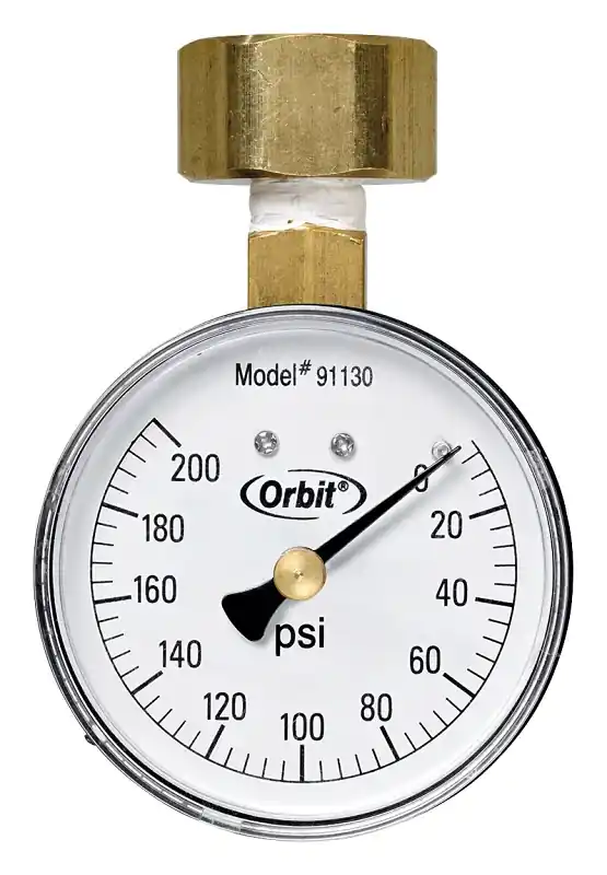 Orbit 91130 Pressure Gauge, 3/4 in Connection, FHT, 200 psi Cheap