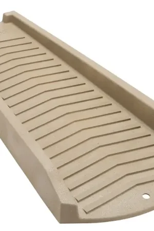 Amerimax 3013-12 Splash Block, 24 in L, 6 in W, Polycarbonate, Stone Fan Favorite