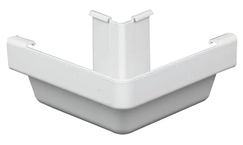 Instant Buy Amerimax M0503 Stair Post, 5 in Gutter, Vinyl, White