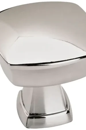 Amerock Allison Series BP1128726 Cabinet Knob, 1-1/4 in Projection, Zinc, Polished Chrome Factory Price