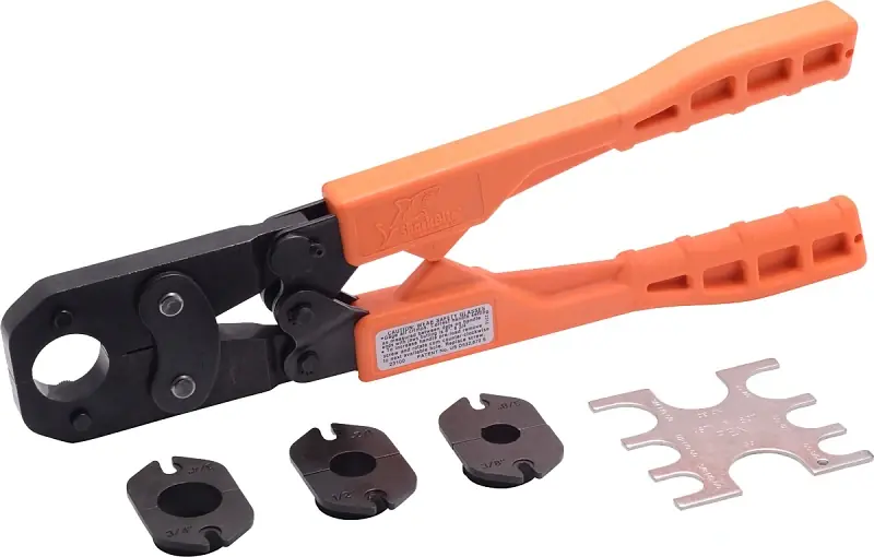 SharkBite 23100 Multi-Head Kit, 3/8 to 1 in Crimping, Orange Handle Must Have