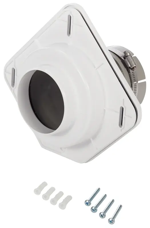 Discount HY-C DVME Dryer Vent, 8-1/4 in L, 6-3/4 in W, 8-1/2 in H, Plastic