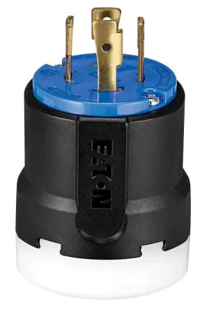 Weekend Sale Arrow Hart AHCL1530P Ultra-Grip Locking Plug, 3 -Pole, 30 A, 250 VAC, NEMA: NEMA L15-30, Black/Blue